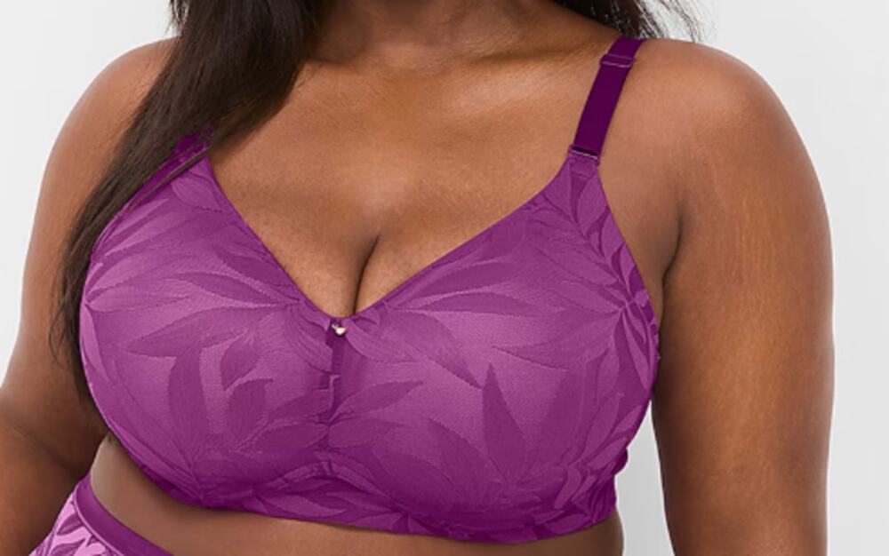 Cacique Invisible Lace Backsmoother Full Cover No-Wire Bra sz 44C